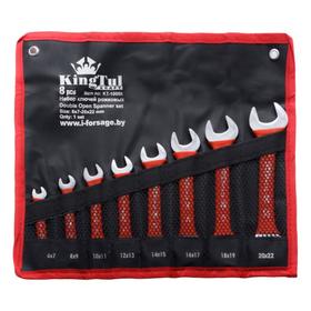 

Набор ключей рожковых KingTul kraft KT-1008k(3208K), 8 предметов, 6х7-20х22 мм