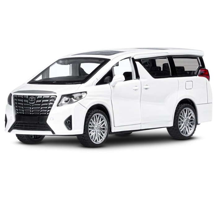 Модель 1:29 Toyota Alphard, белый 1251333JB Автопанорама