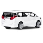 Машина металлическая Toyota Alphard 1:42, инерция, открываются двери, цвет белый - фото 3713372