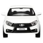 Машина металлическая «Lada Vesta седан» 1:24, цвет белый, открываются двери, капот, багаж, световые и звуковые эффекты - Фото 2