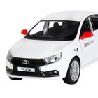 Машина металлическая «Lada Vesta Яндекс Такси» 1:24, открываются двери, багаж, озвученная, цвет белый - фото 21162647
