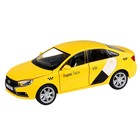 Машина металлическая «Lada Vesta Яндекс Такси» 1:24, открываются двери, багажник, световые и звуковые эффекты, цвет жёлтый - Фото 3