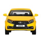 Машина металлическая «Lada Vesta Яндекс Такси» 1:24, открываются двери, багажник, световые и звуковые эффекты, цвет жёлтый - Фото 6