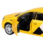 Машина металлическая «Lada Vesta Яндекс Такси» 1:24, открываются двери, багажник, световые и звуковые эффекты, цвет жёлтый - Фото 8