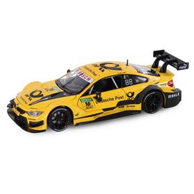 

Машина металлическая BMW M4 1:24, открываются передние двери и капот, свободный ход колёс, световые и звуковые эффекты, цвет жёлтый