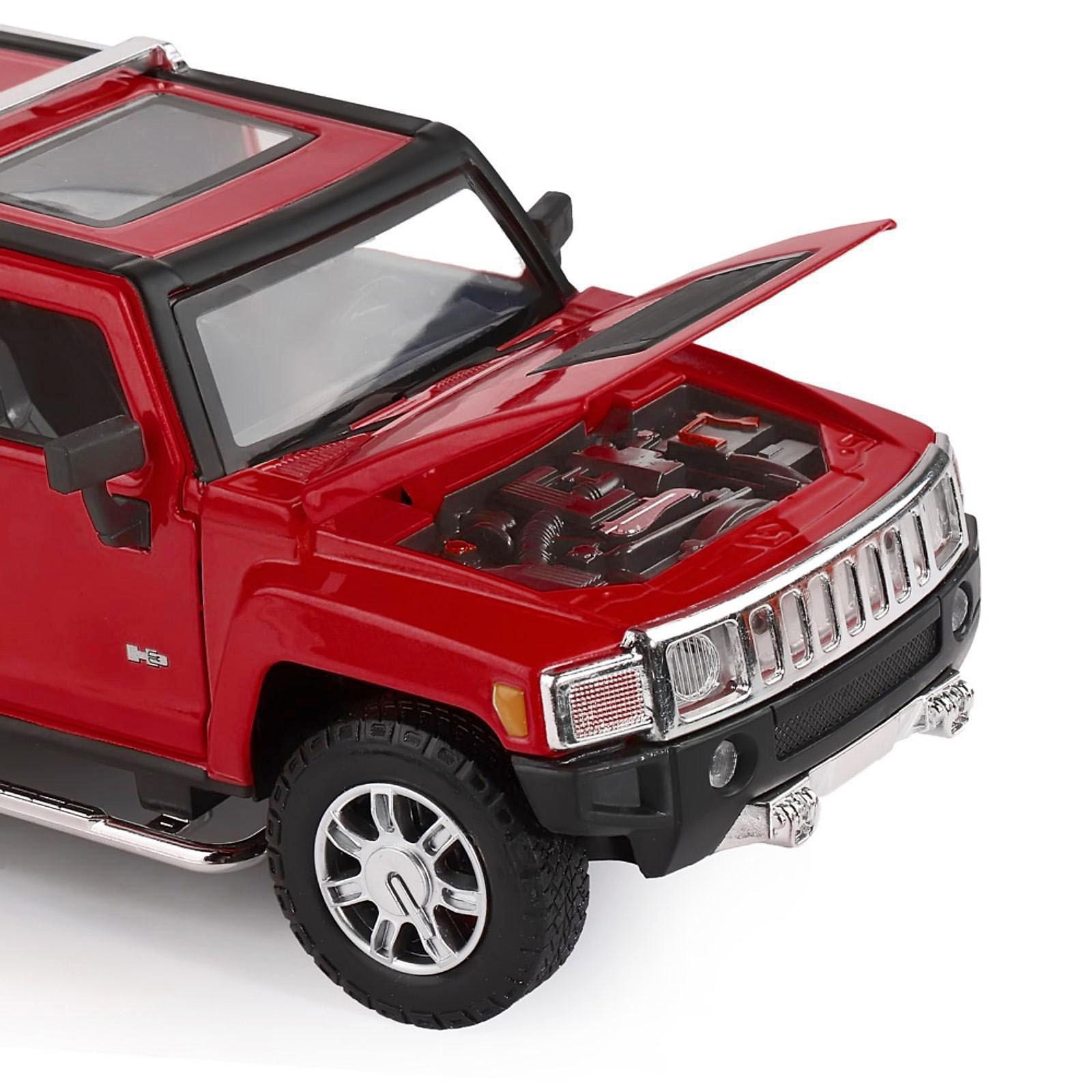 Машина металлическая Hummer H3 1:24 открываются двери, капот, свободный ход  колёс, световые и звуковые эффекты (5488660) - Купить по цене от 1 720.00  руб. | Интернет магазин SIMA-LAND.RU