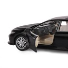 Машина металлическая Toyota Camry, 1:32,инерц, световые и звуковые эффекты, открываются двери, цвет чёрный - фото 3713440