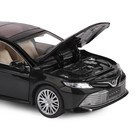Машина металлическая Toyota Camry, 1:32,инерц, световые и звуковые эффекты, открываются двери, цвет чёрный - фото 3713441