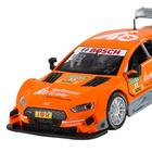 Машина металлическая Audi RS 5 DTM 1:32, инерция, световые и звуковые эффекты, открываются двери, цвет оранжевый - Фото 3