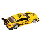 Машина металлическая BMW M4 1:44, инерция, открываются двери, цвет жёлтый - фото 3713452