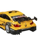 Машина металлическая BMW M4 1:44, инерция, открываются двери, цвет жёлтый - фото 3713458