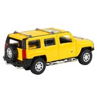 Машина металлическая Hummer H3 1:32 цвет жёлтый инерция, световые и звуковые эффекты, открываются двери - фото 3713480