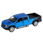 Машина металлическая Ford F-150 SVT Raptor 1:34, инерция, световые и звуковые эффекты, открываются двери, капот, цвет синий - Фото 3