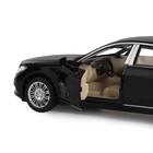Машина металлическая Mercedes-Benz S600, 1:32, инерция, световые и звуковые эффекты, открываются двери, капот, багажник, цвет чёрный - Фото 7
