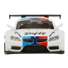 Машина металлическая BMW Z4 GT3 1:38, инерция, открываются двери, цвет белый - фото 6355583