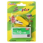 Мини - степлер канцелярский №10, Calligrata, до 7 листов, скобы в комплекте, в блистере, МИКС - Фото 4