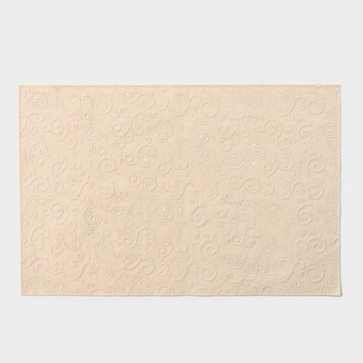 Салфетка ажурная для стола «Нежность. Витки», 45×30 см, цвет бежевый