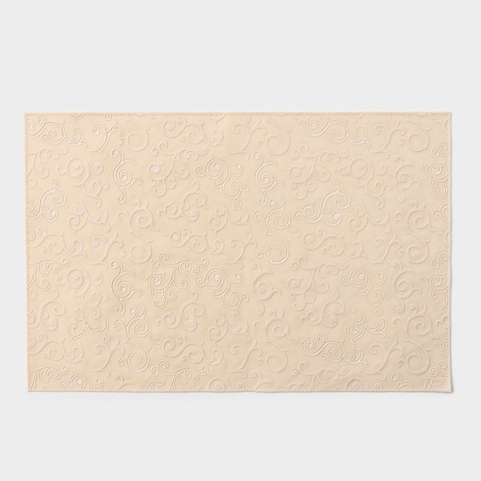 Салфетка ажурная для стола «Нежность. Витки», 45×30 см, цвет бежевый - Фото 1