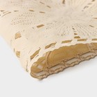 Салфетка ажурная для стола «Нежность. Астры», 45×30 см, бежевая - Фото 5