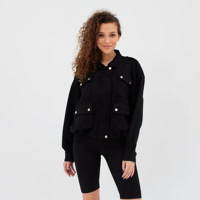 Бомбер женский MINAKU цвет чёрный, р-р 44