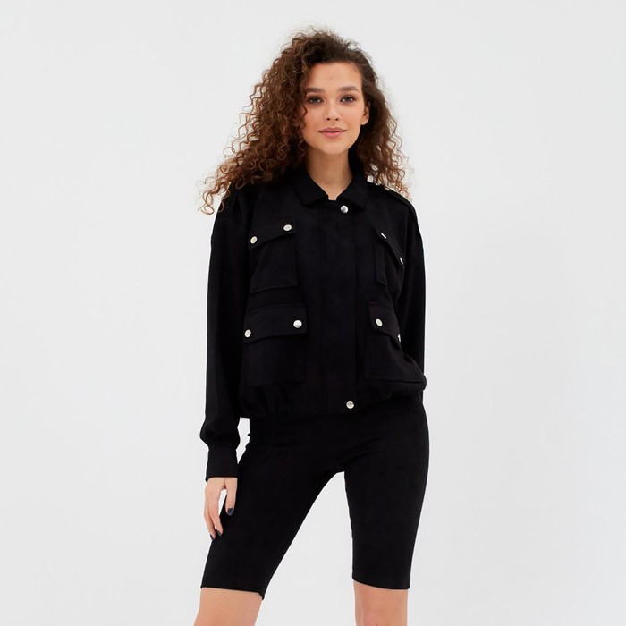 Велосипедки женские MINAKU, чёрные, размер 44