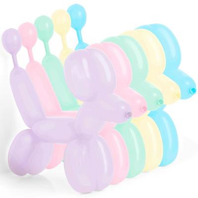 Шар для твистинга 260, пастель, матовый, набор 50 шт., МИКС