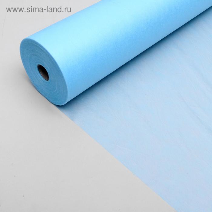 Одноразовые простыни Standart+, в рулоне, голубые, 80х200 см - Фото 1