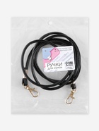 Ручка-шнурок для сумки, с карабинами, 120×0.6 см, чёрная - Фото 8