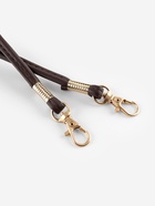 Ручка-шнурок для сумки, с карабинами, 120×0.6 см, коричневая - Фото 3