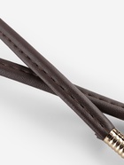 Ручка-шнурок для сумки, с карабинами, 120×0.6 см, коричневая - Фото 5