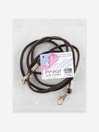 Ручка-шнурок для сумки, с карабинами, 120×0.6 см, коричневая - Фото 8