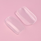 Типсы для наращивания ногтей, 500 шт., форма мягкий квадрат, 10 размеров, прозрачные - Фото 2