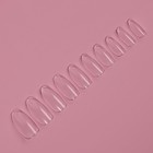 Типсы для наращивания ногтей, 500 шт, форма овал, 10 размеров, цвет прозрачный - фото 7310295