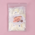 Типсы для наращивания ногтей, 500 шт., форма овал, в пакете, 10 размеров, молочные - Фото 4