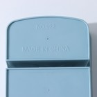 Подставка - органайзер для канцелярии, 3 ячейки, 15.5×9.5×9.5 см, голубая - Фото 4