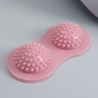 Массажёр для ног, 17.5×8.8 см, 2 шара с шипами, розовый - Фото 2