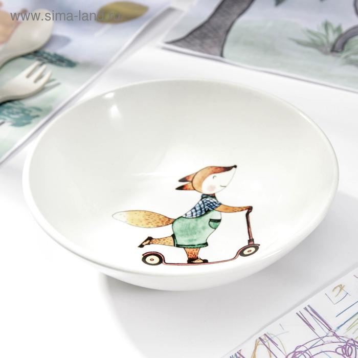 Салатник «Забавные лисята», 500 мл, d=17 см - Фото 1