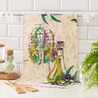 Полотенце вафельное Collorista "Олива",цв.бежевый 35*50,100% хл,160 г/м2 - Фото 1