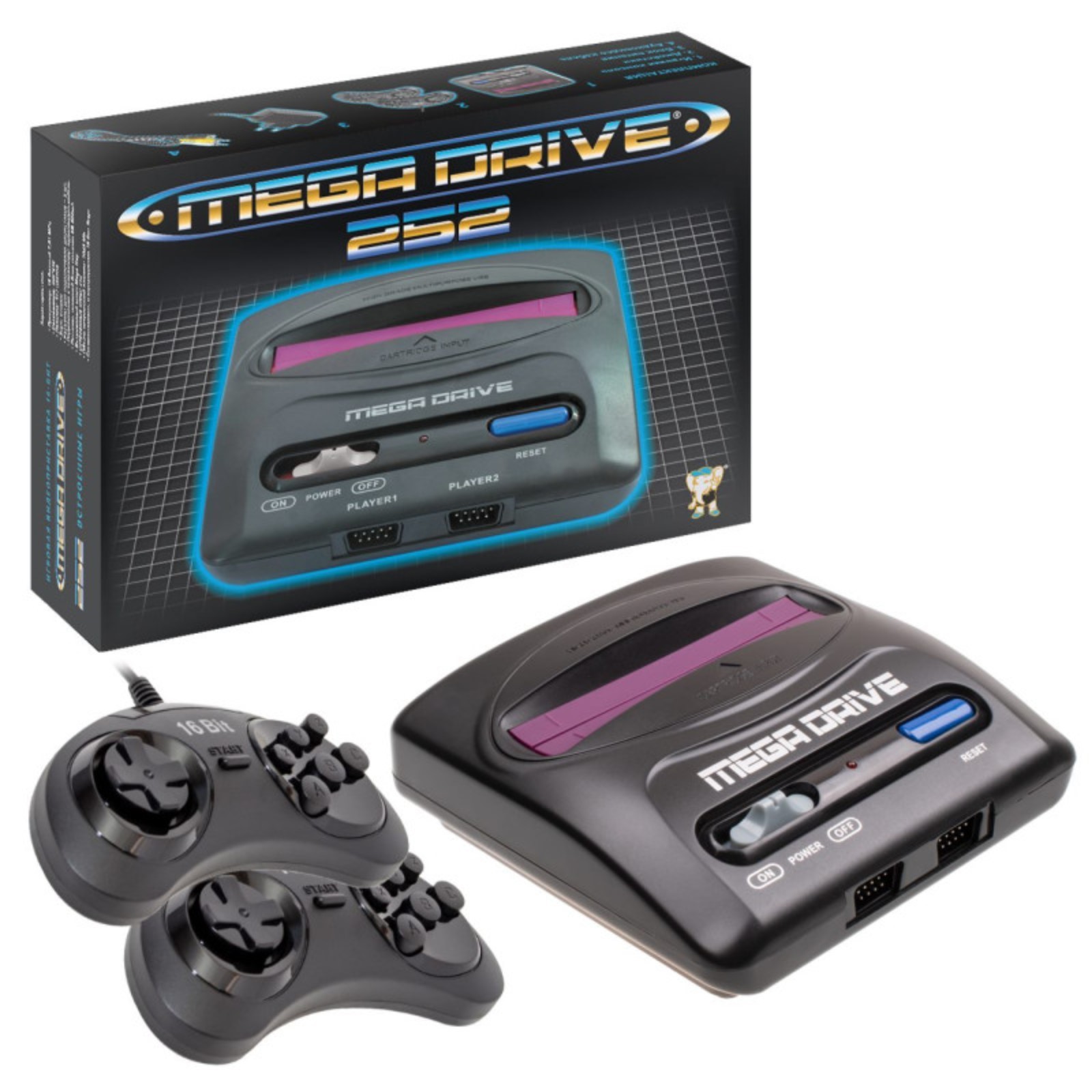 Игровая приставка Magistr Drive 2 lit, 16-bit, 252 игры, 2 геймпада  (5480037) - Купить по цене от 3 038.00 руб. | Интернет магазин SIMA-LAND.RU