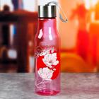 Бутылка для воды пластиковая «Цветы», 650 мл - Фото 2