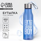Бутылка для воды пластиковая Bad boy, 650 мл - Фото 1