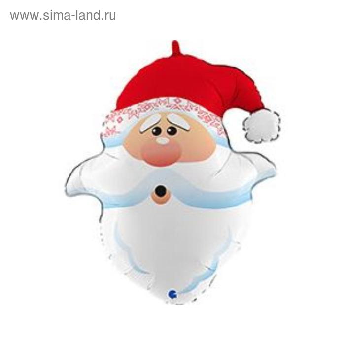Фольгированный шар 26" «Голова Санты», фигура - Фото 1