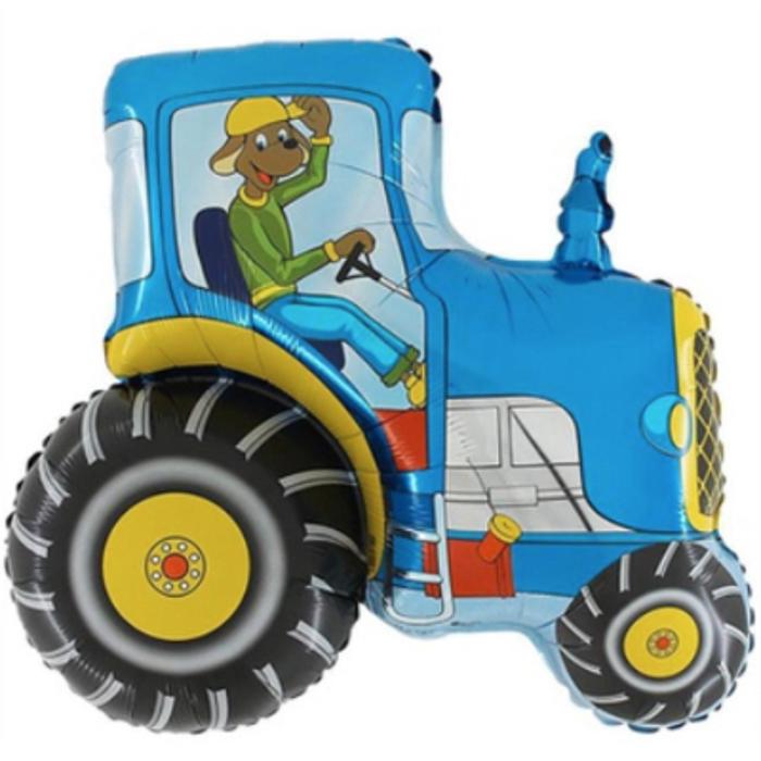 Фольгированный шар 29" «Синий трактор», фигура - Фото 1