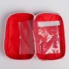 Аптечка дорожная First Aid, красная, 24×12×6 см - Фото 8