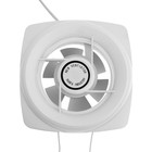 Вентилятор вытяжной ZEIN LOF-05, d=110 мм, 220 В, 20 Вт, с жалюзи, провод - Фото 5