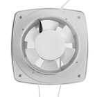 Вентилятор вытяжной ZEIN LOF-05, d=110 мм, 220 В, 20 Вт, с жалюзи, провод - Фото 8