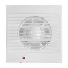 Вентилятор вытяжной ZEIN, LOF-01, d=100 мм, 220 В, 15 Вт, москитная сетка, белый - Фото 4