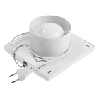 Вентилятор вытяжной ZEIN LOF-03, d=100 мм, 220 В, 15 Вт, сетка, шнурковый выключатель, белый - Фото 7