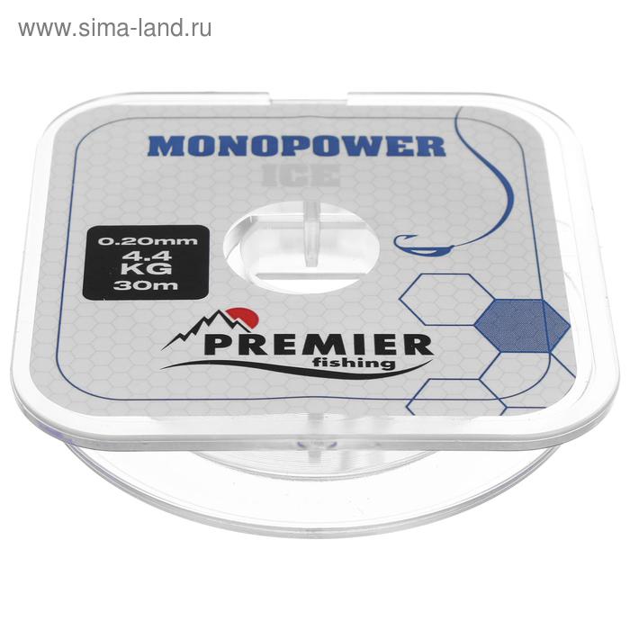 

Леска PREMIER fishing MONOPOWER ICE, диаметр 0.20 мм, тест 4.4 кг, 30 м, прозрачный