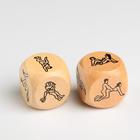 Кубики для взрослых «Позы 18+», 2 шт., 2.6×2.6 см, деревянные, 18+ - Фото 2